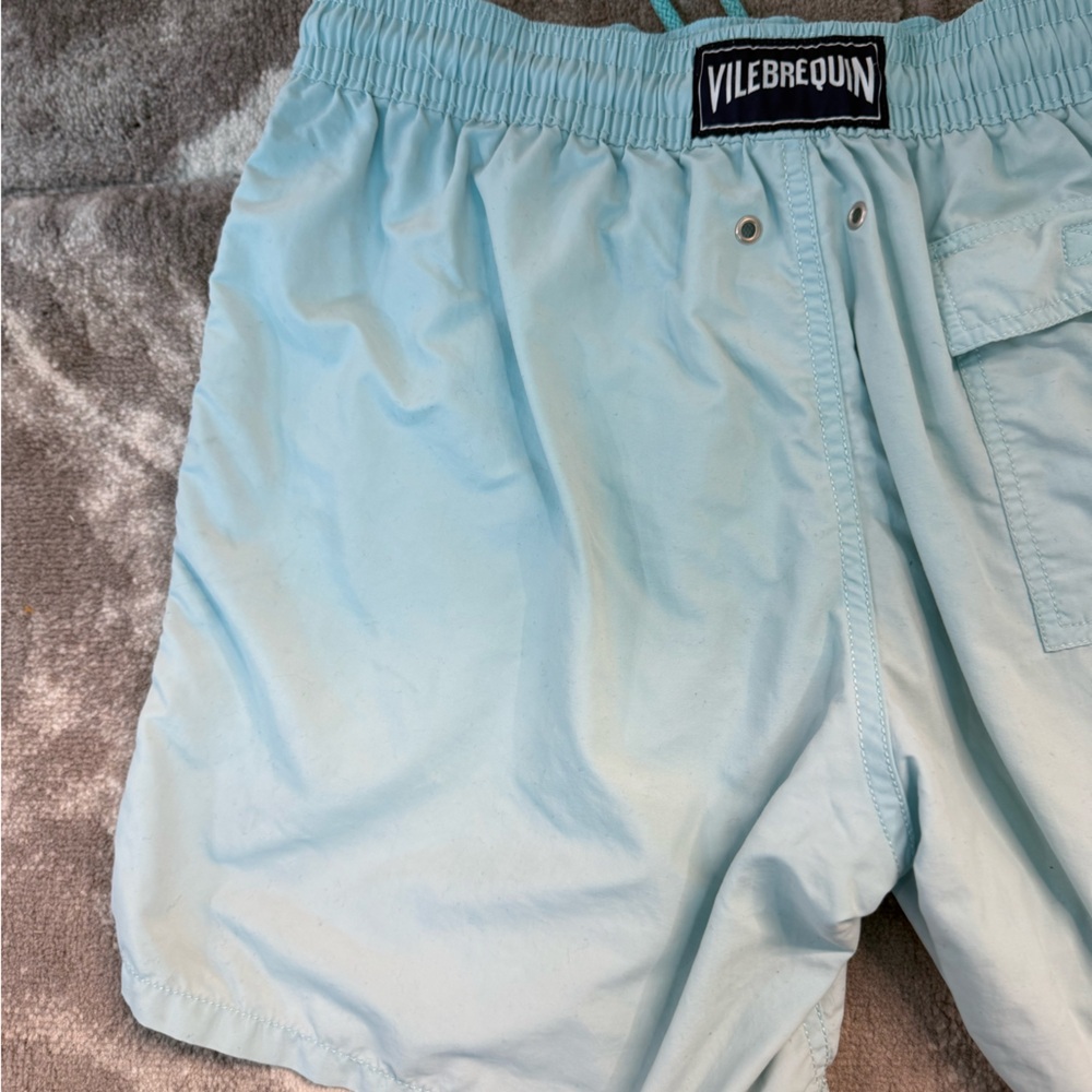 Vilebrequin Men’s Aqua Blue Swim Trunks Size LG - Picture 6 of 8